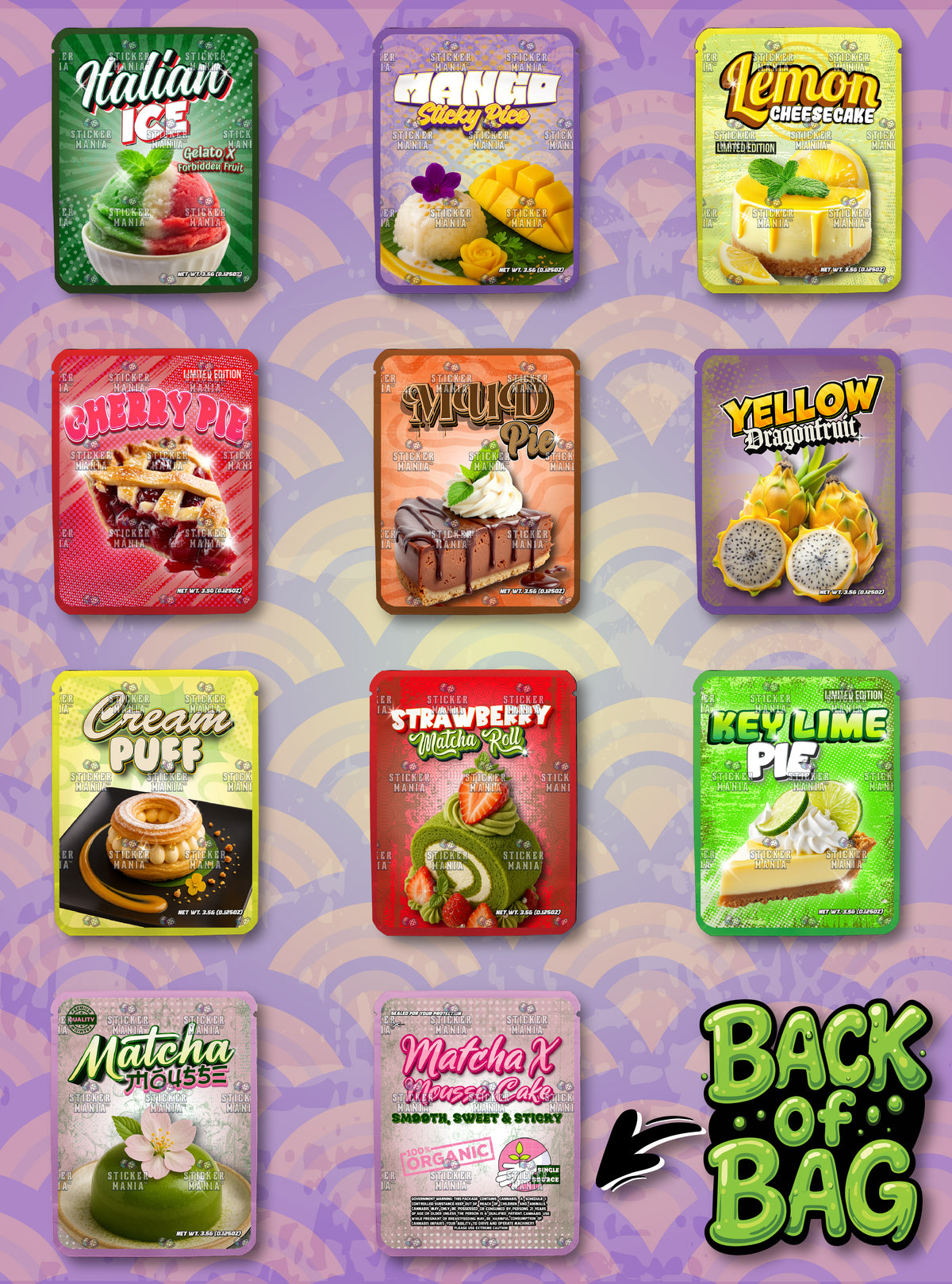Hyper Realistic | 3.5G Sticker Bags