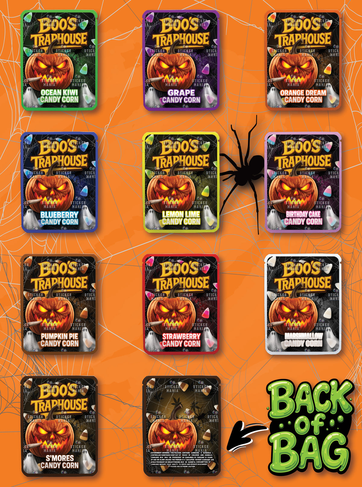 Boo's Traphouse | 3.5G Sticker Bags