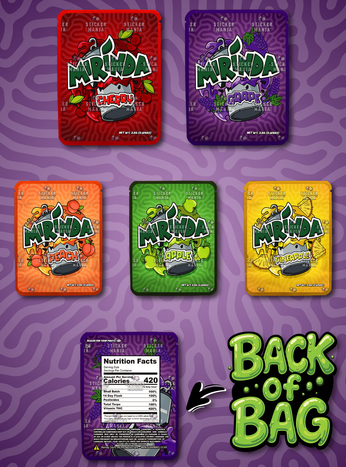 Mirinda | 3.5G Sticker Bags