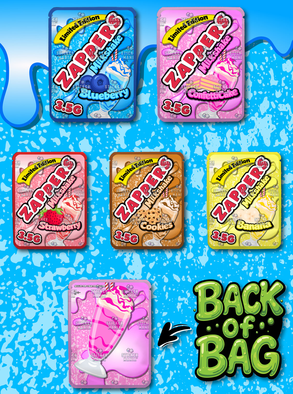 Zappers | 3.5G Sticker Bags