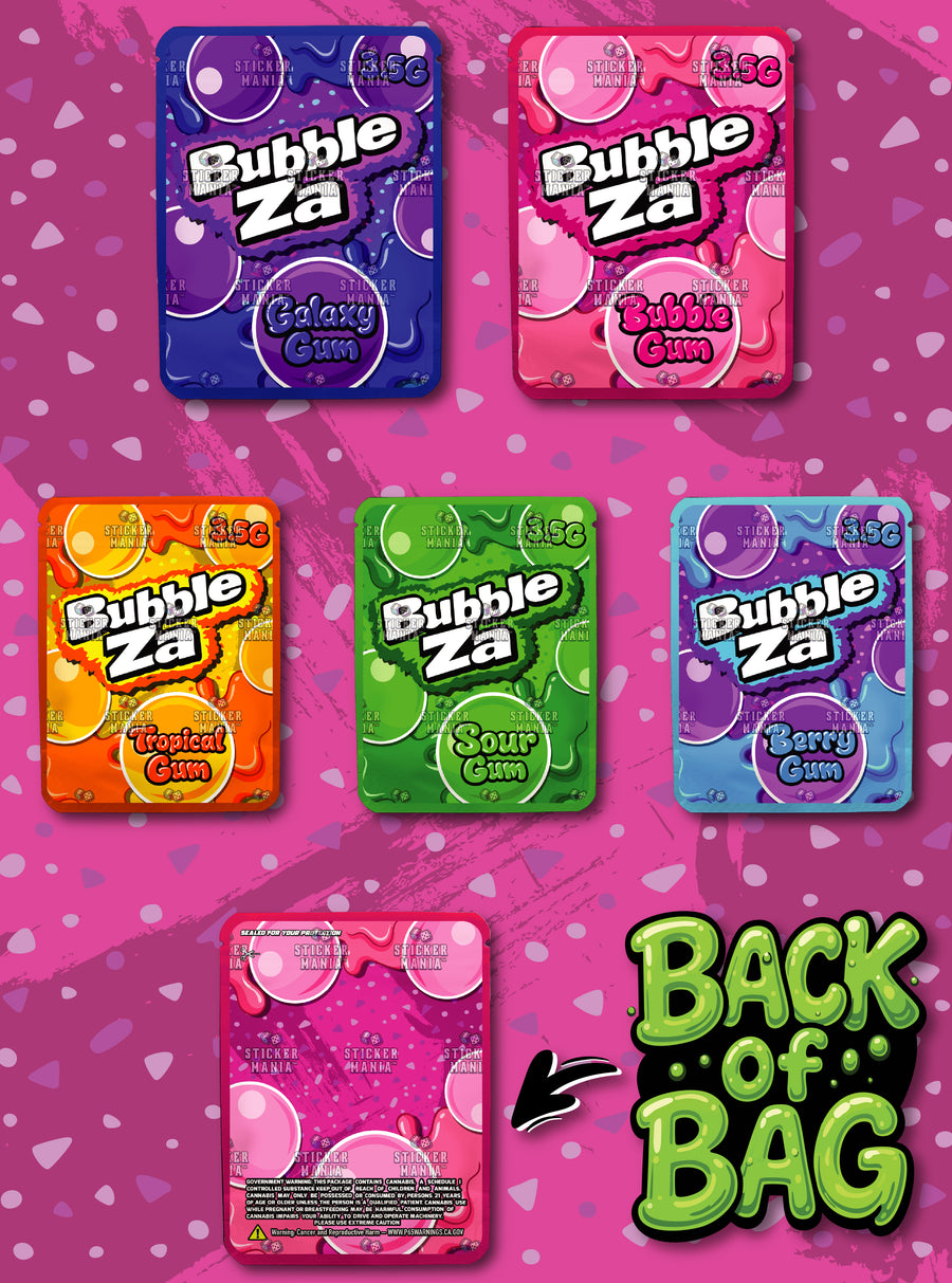 Bubble Za | 3.5G Sticker Bags