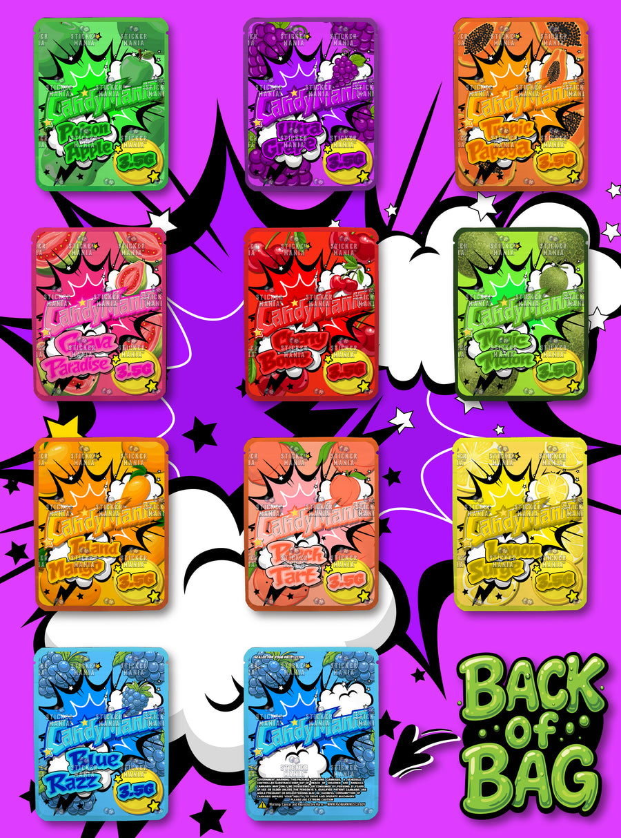 Candy Mania | 3.5G Sticker Bags