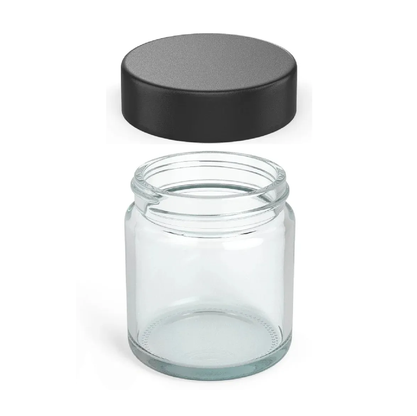 3oz Clear Glass Jar with Child-Resistant Lid