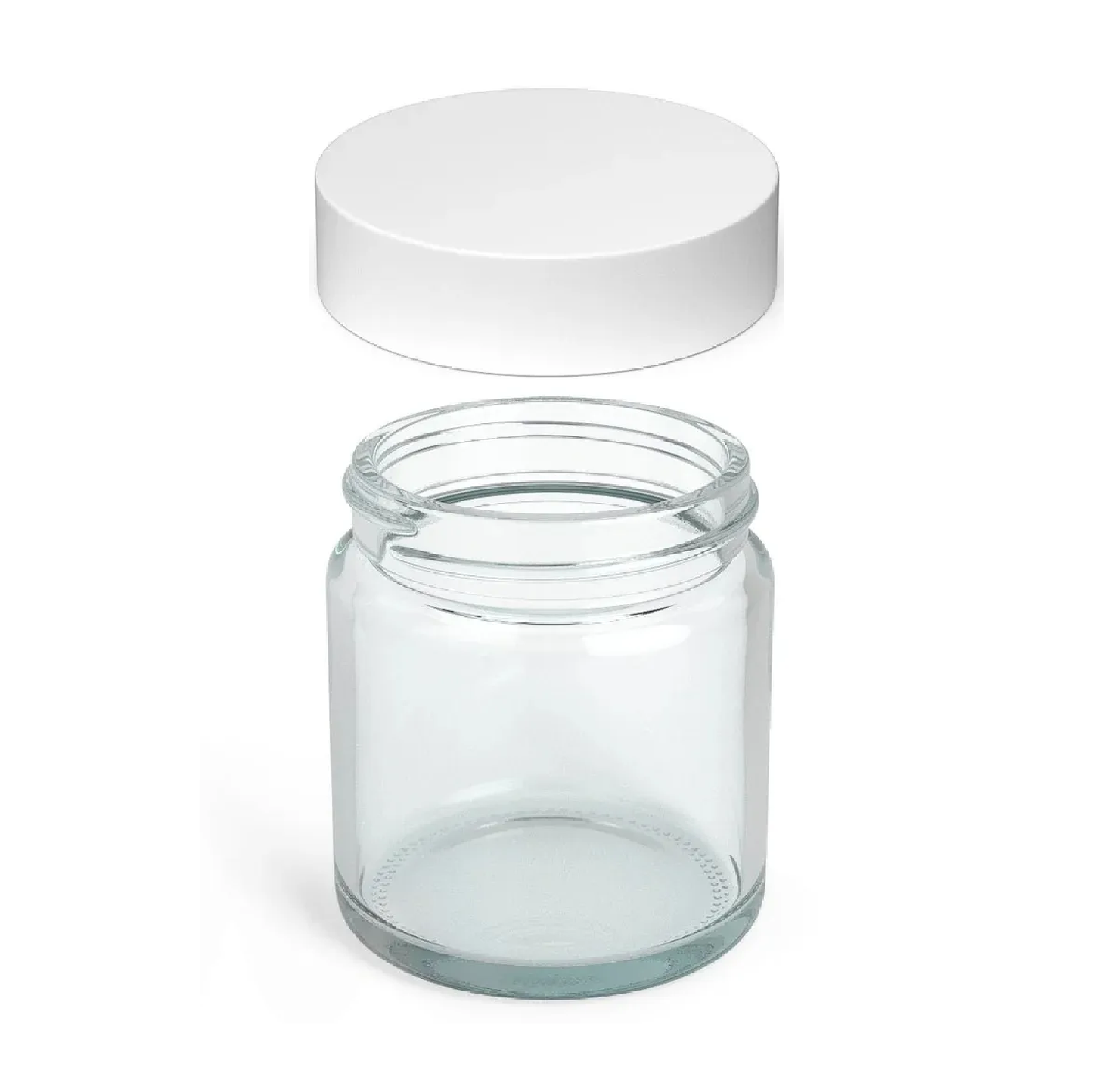 3oz Clear Glass Jar with Child-Resistant Lid