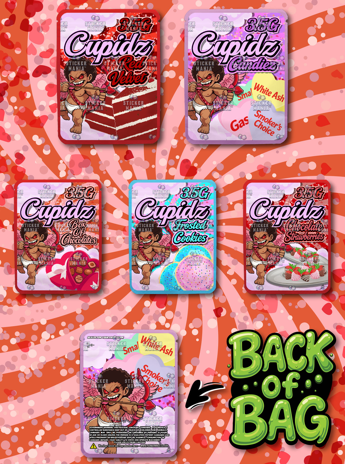 Cupidz | 3.5G Sticker Bags