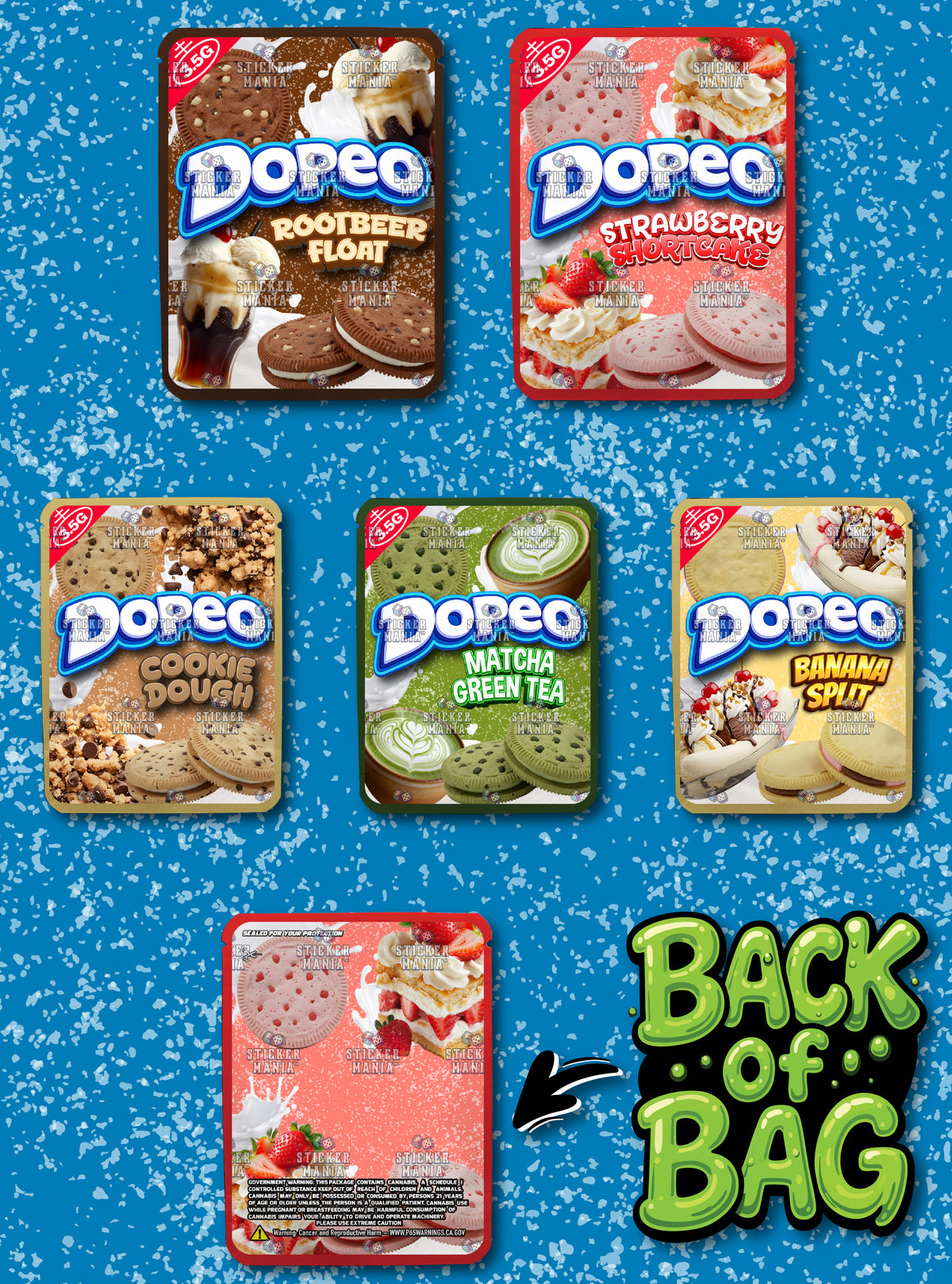 Dopeo | 3.5G Sticker Bags