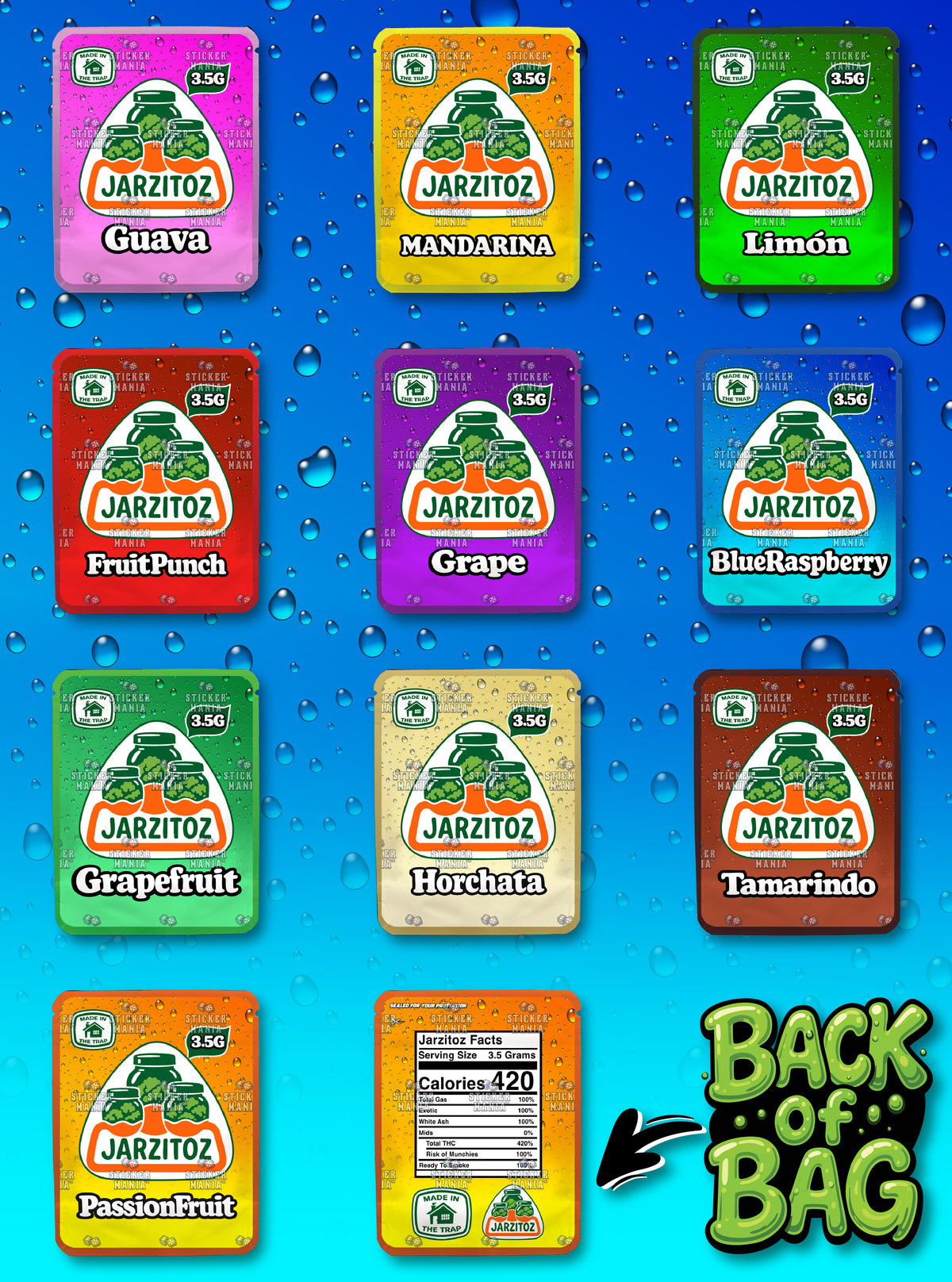 Jarzitoz | 3.5G Sticker Bags