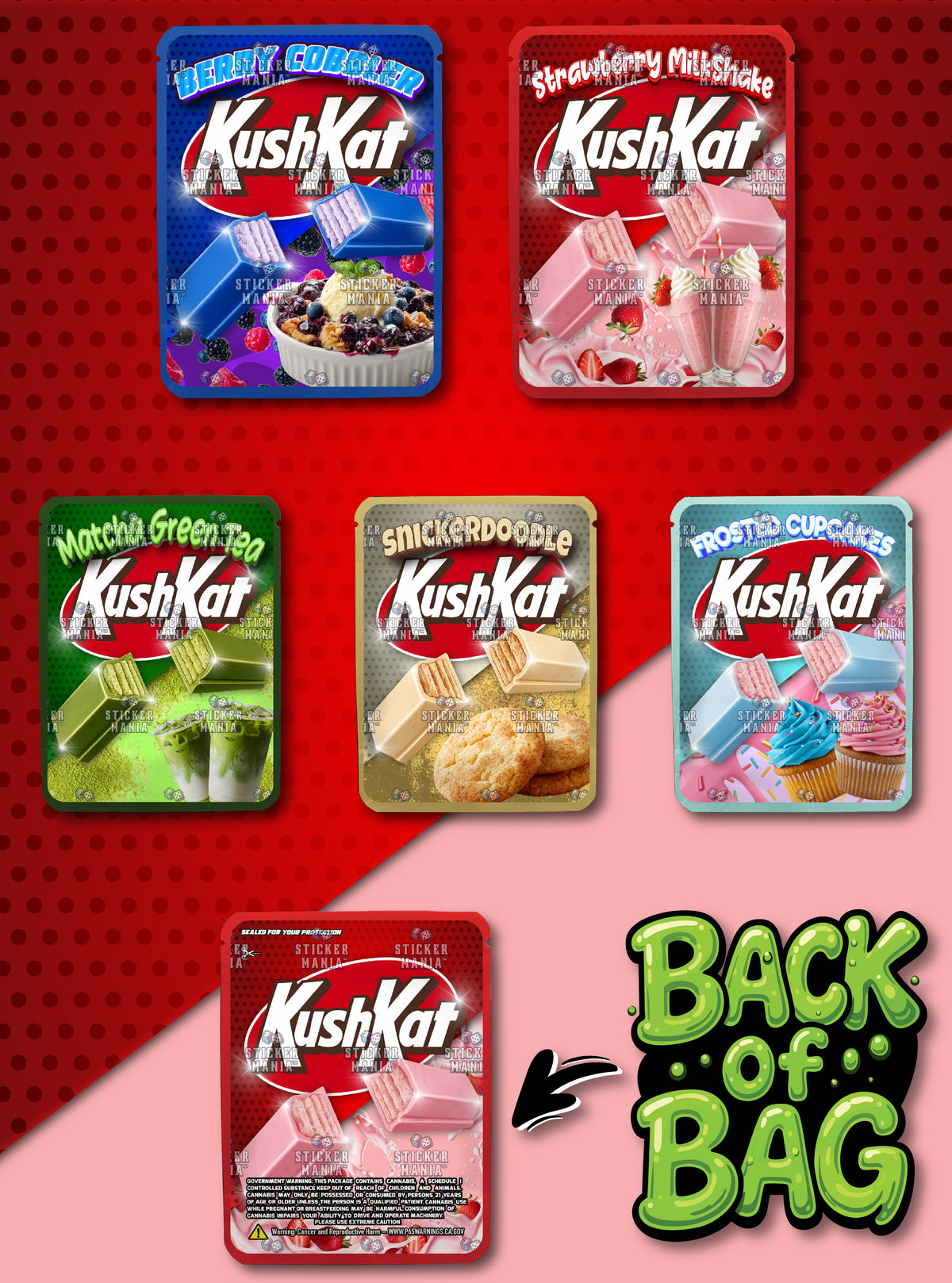 Kush Kat | 3.5G Sticker Bags
