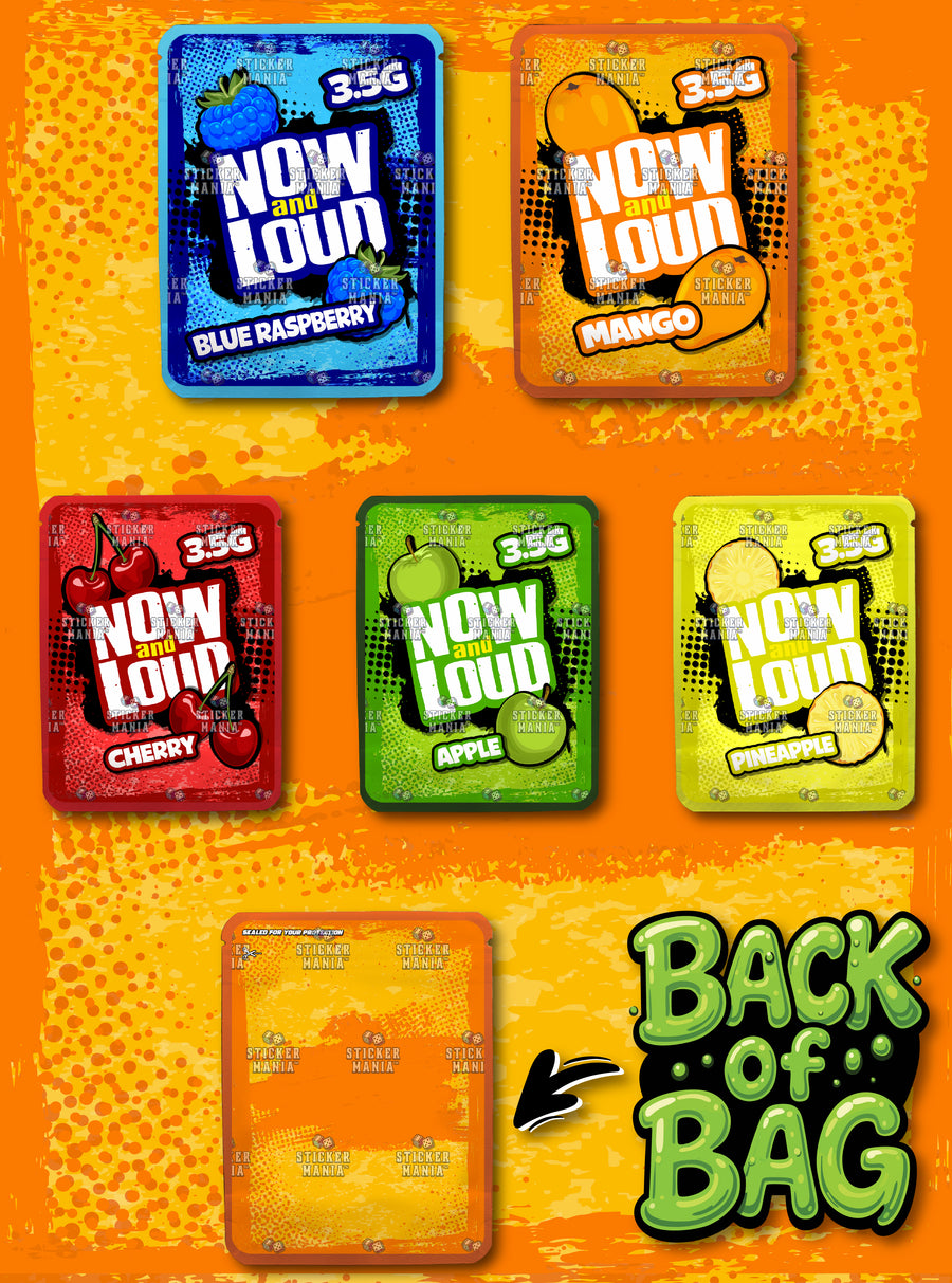 Now and Loud | 3.5G Sticker Bags