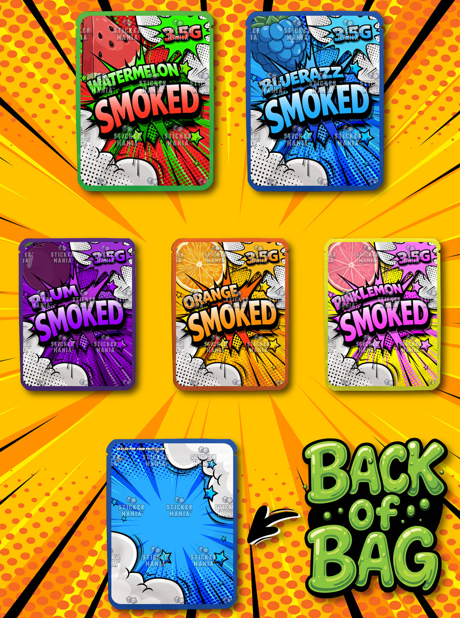 Smoked | 3.5G Sticker Bags