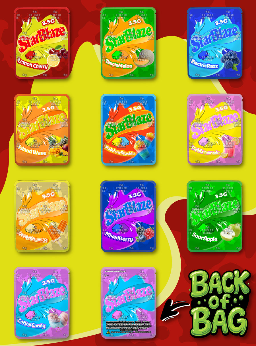 Star Blaze | 3.5G Sticker Bags