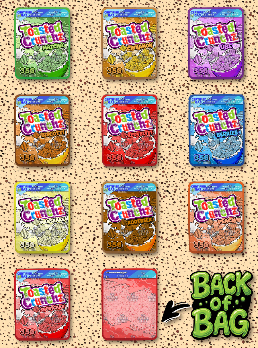 Toasted Crunchz | 3.5G Sticker Bags