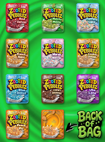 Zooted Pebblez Dessert Edition | 3.5G Sticker Bags