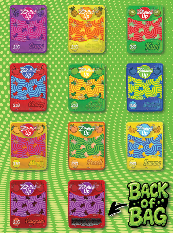 Za Rolled Up | 3.5G Sticker Bags