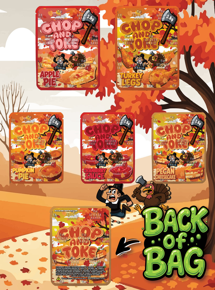 Chop And Toke | 3.5G Sticker Bags