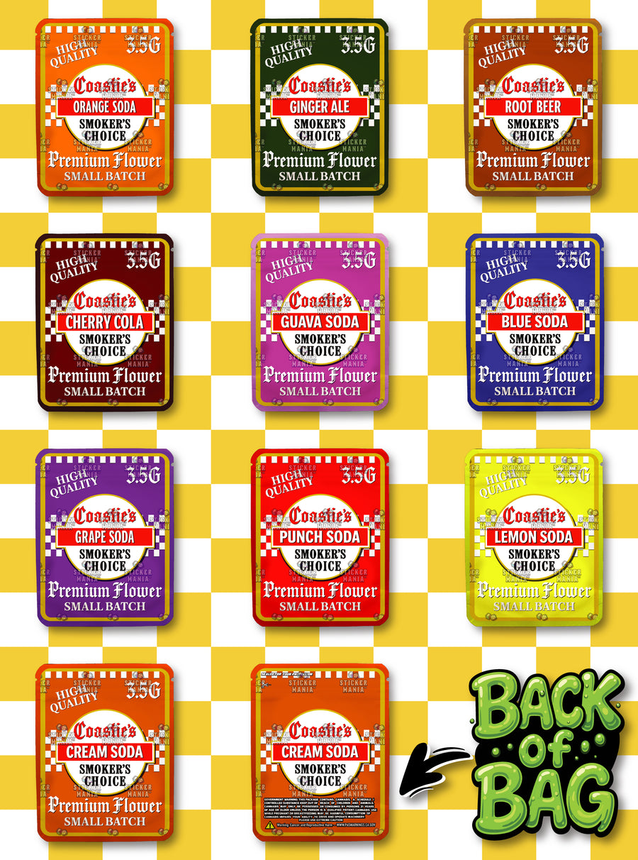 Coastie's | 3.5G Sticker Bags