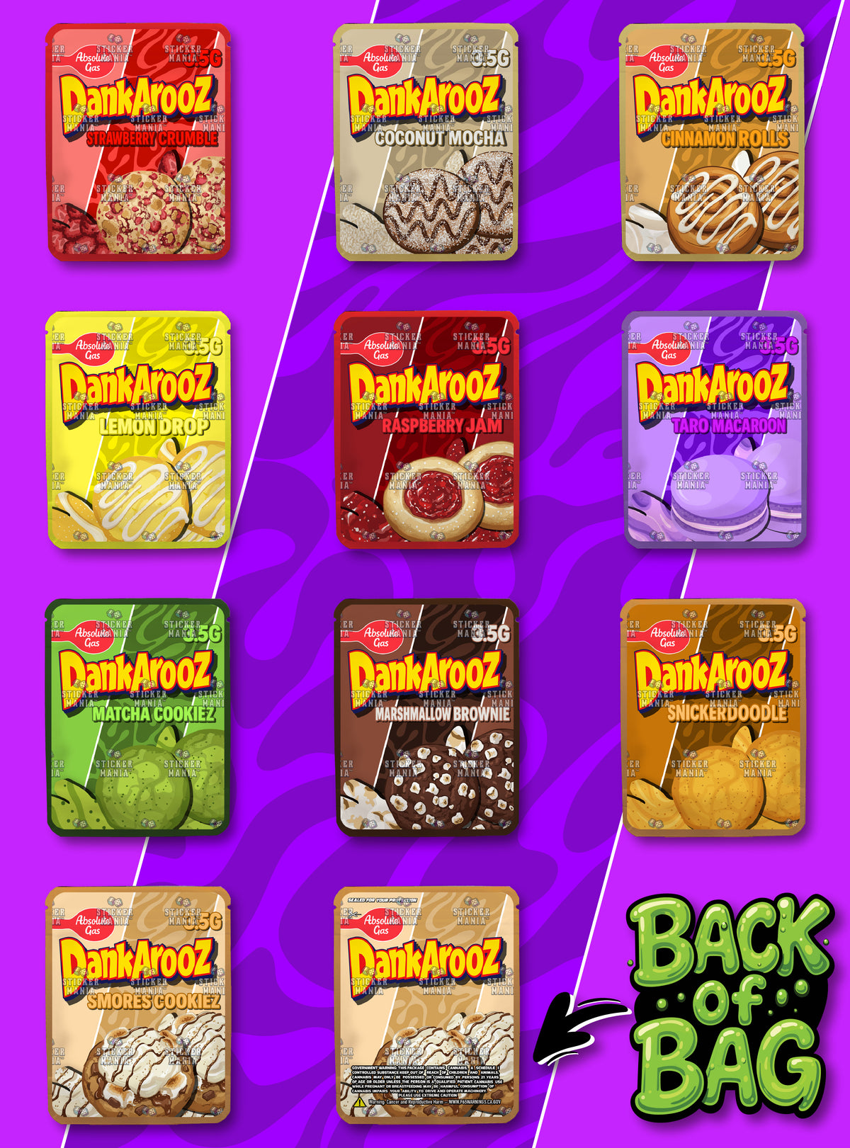 Dankarooz Remastered | 3.5G Sticker Bags