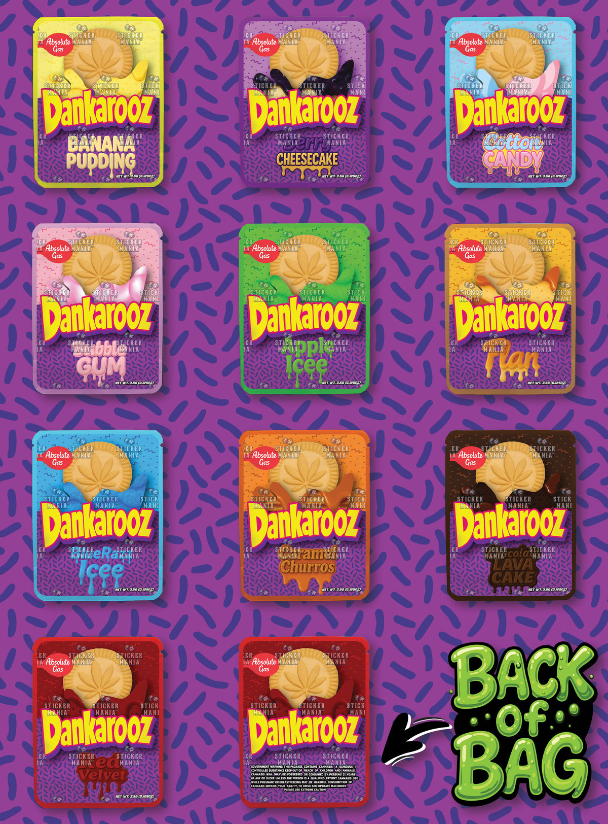 Dankarooz Pt.2 | 3.5G Sticker Bags