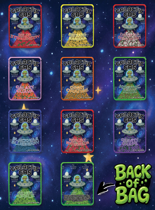 Galactic Gas | 3.5G Sticker Bags