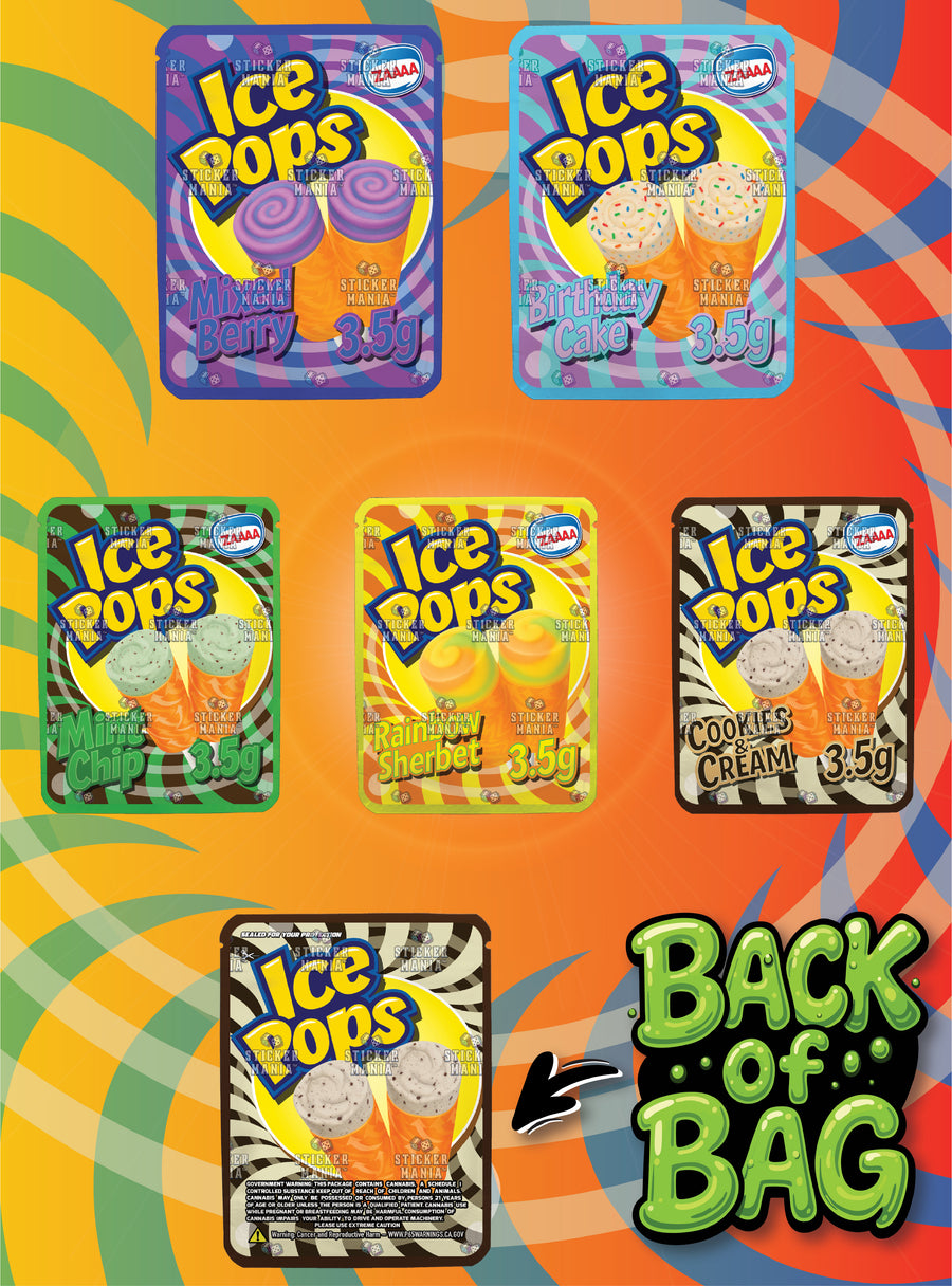Ice Pops | 3.5G Sticker Bags