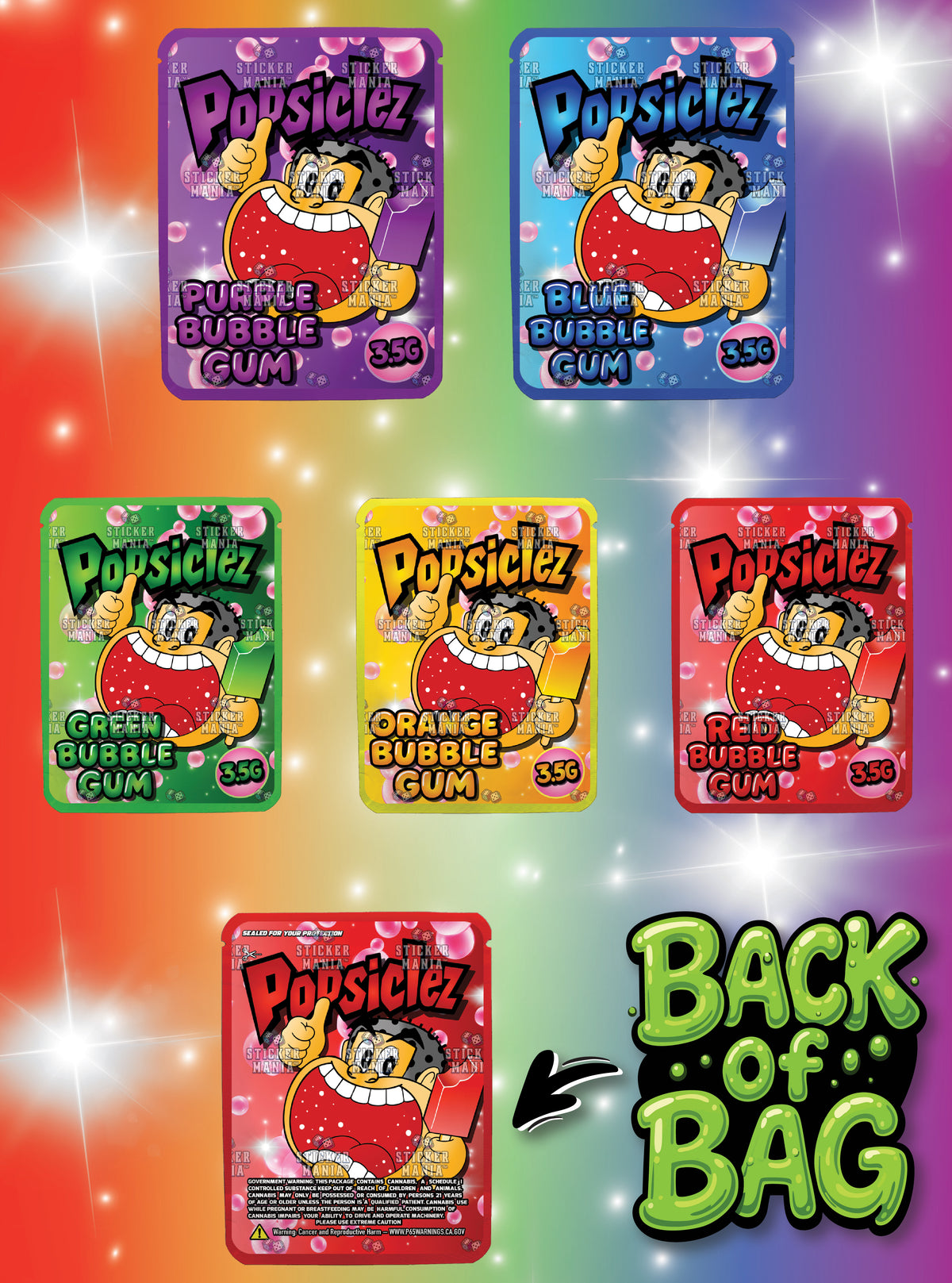 Popsiclez | 3.5G Sticker Bags
