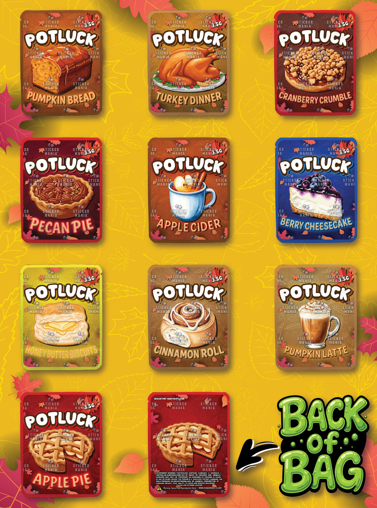 Pot Luck | 3.5G Sticker Bags