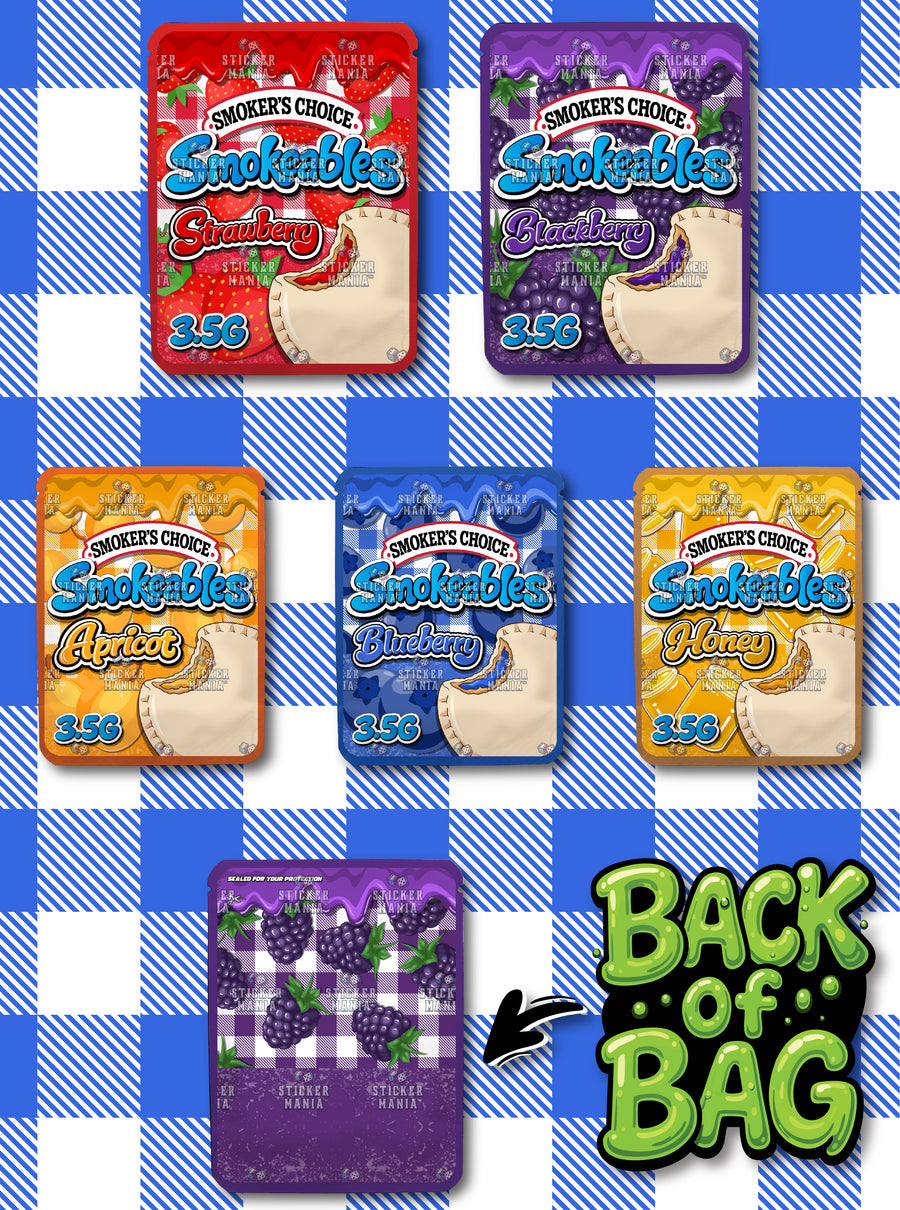 Smokeables | 3.5G Sticker Bags