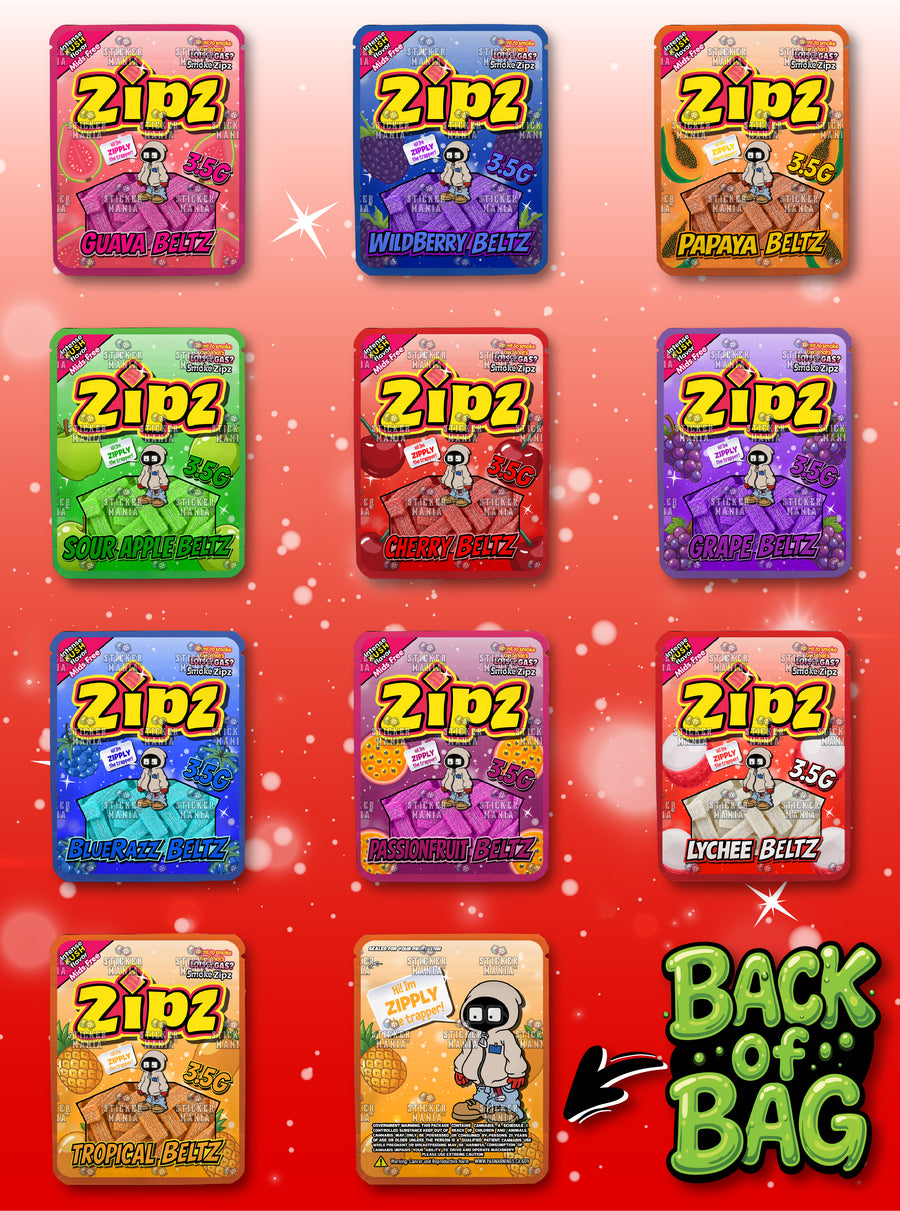 Zipz | 3.5G Sticker Bags